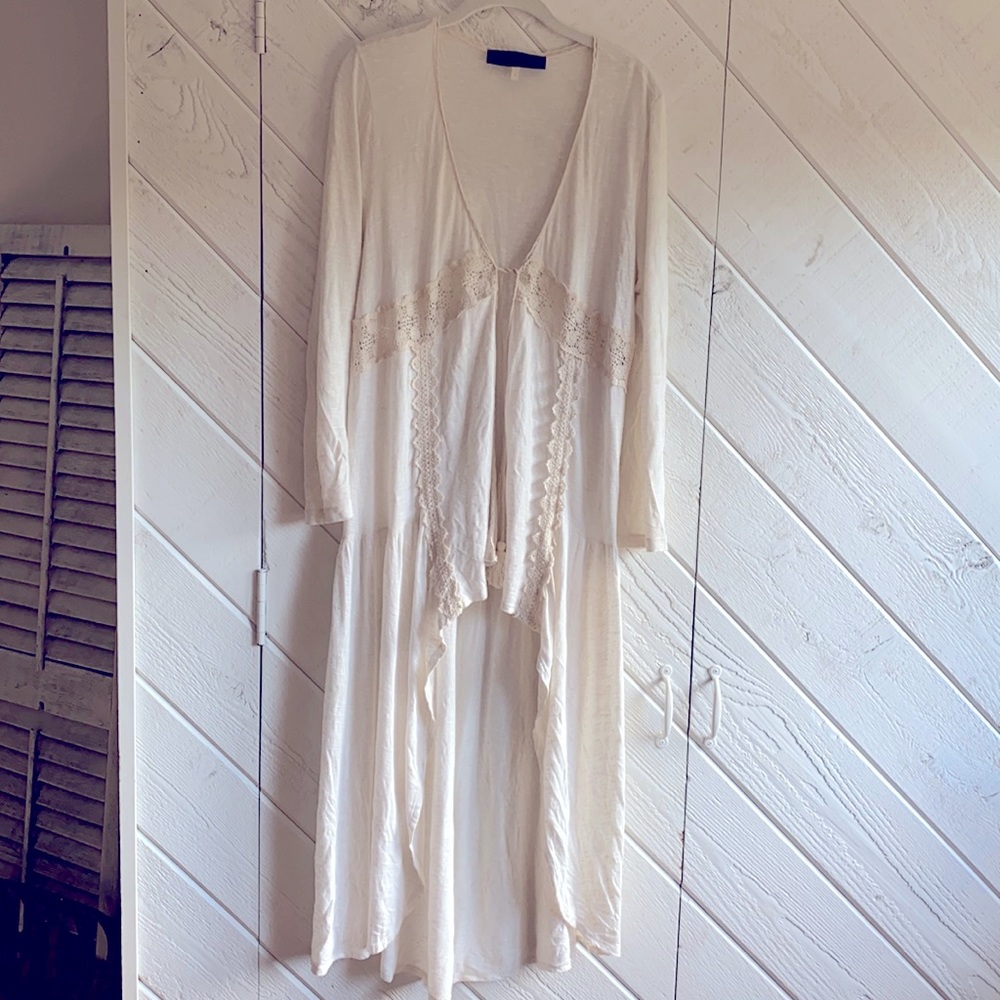 Hi lo cardigan shall cover up